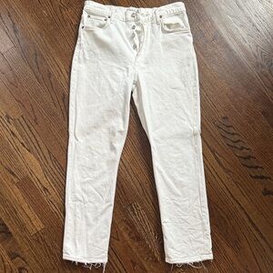 Agolde High rise white Jean Riley size 30
